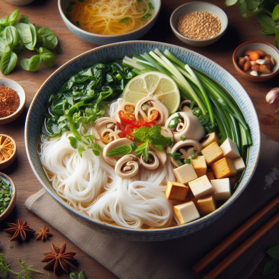 Pho SUPPE mit Tofu